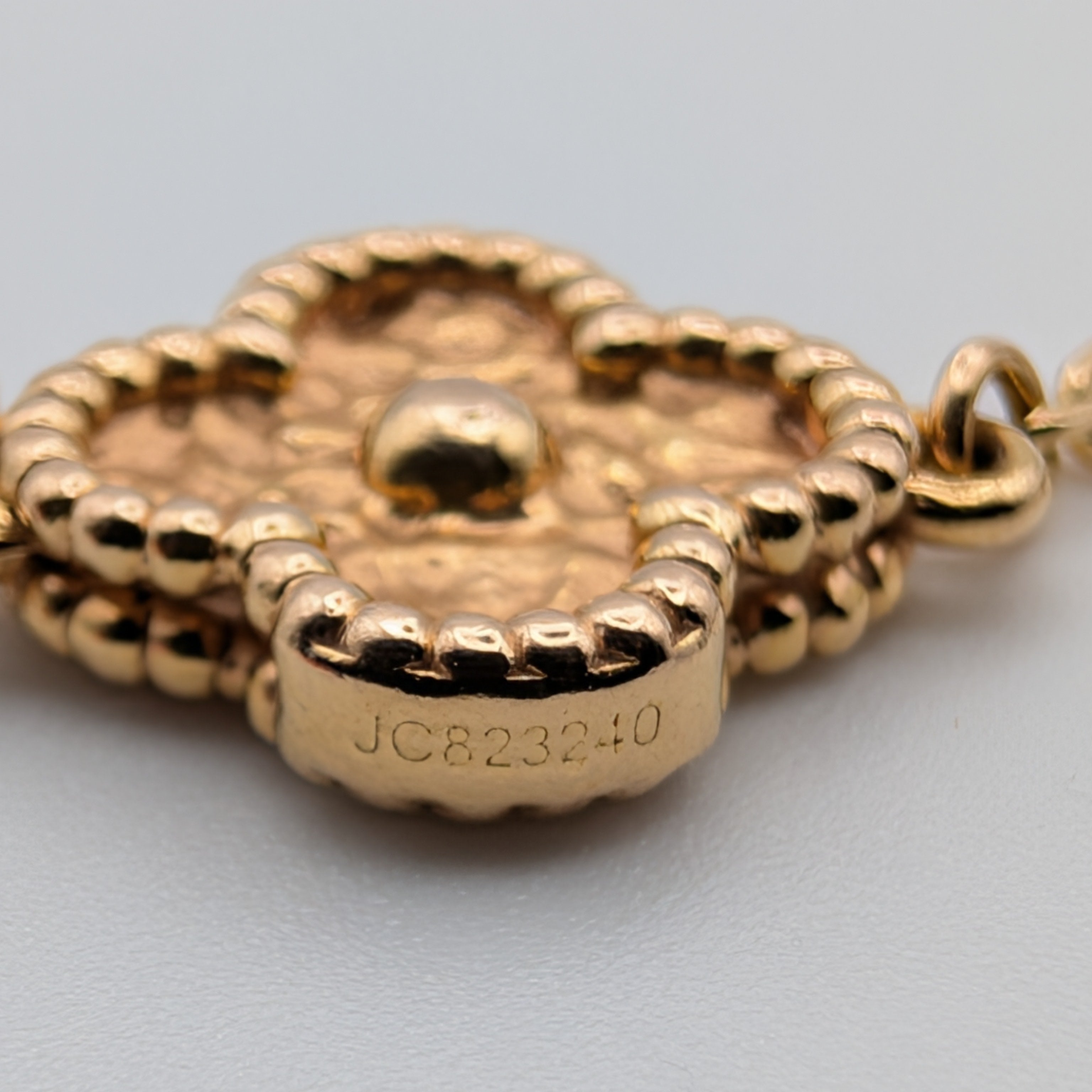 Van Cleef & Arpels Sweet Alhambra 6-Motif Bracelet - Guilloché Gold